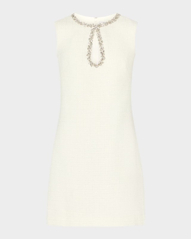 Eden Embellished Bouclé Mini Dress